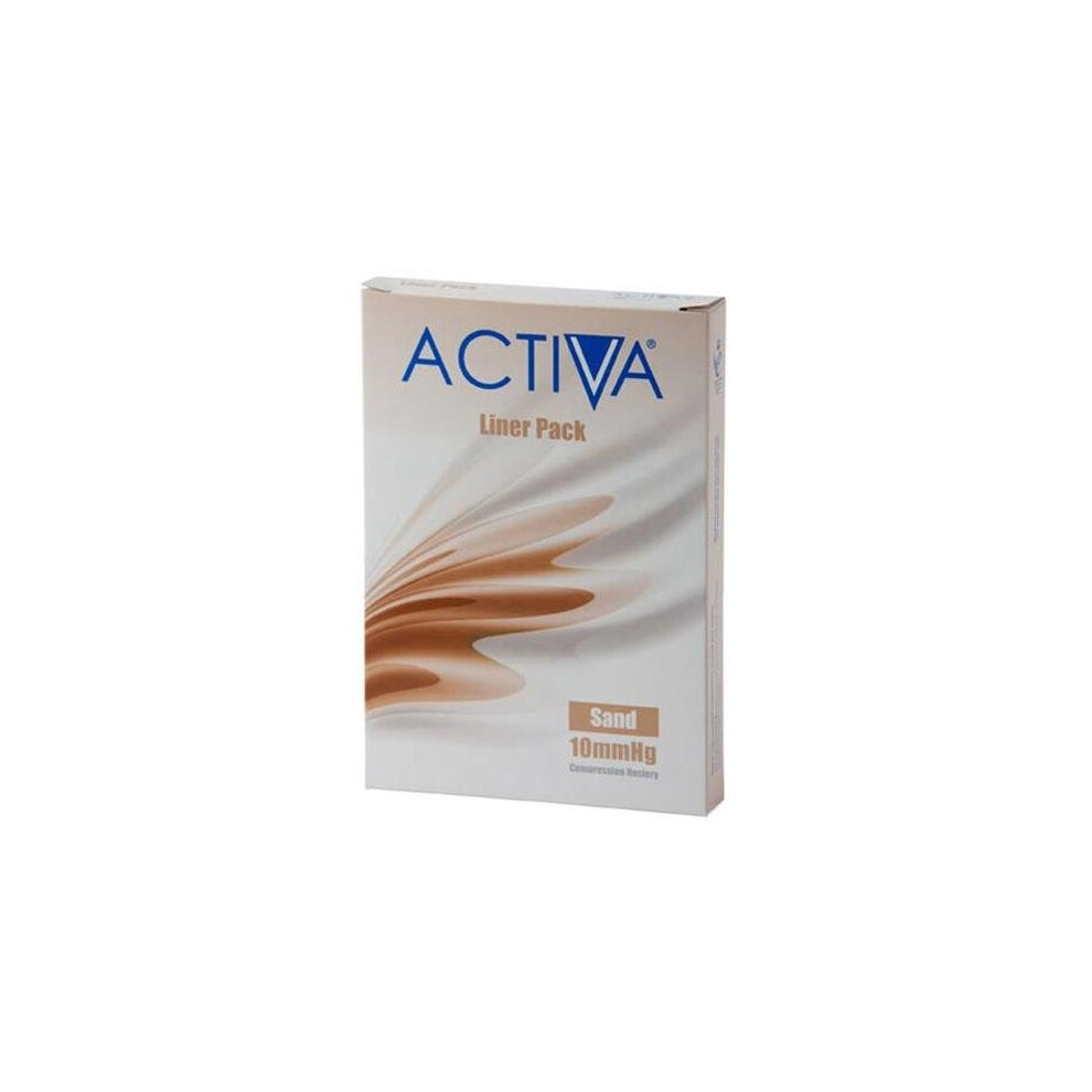 Activa Stocking Liners Open Toe Medium Sand 10mmHg x 1