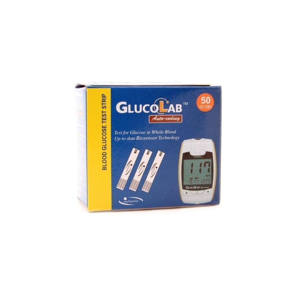 GlucoLab Blood Glucose Test Strip x 50