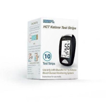 GlucoRx HCT Ketone Strips - Pack of 10 Test Strips, Type 1 Diabetes