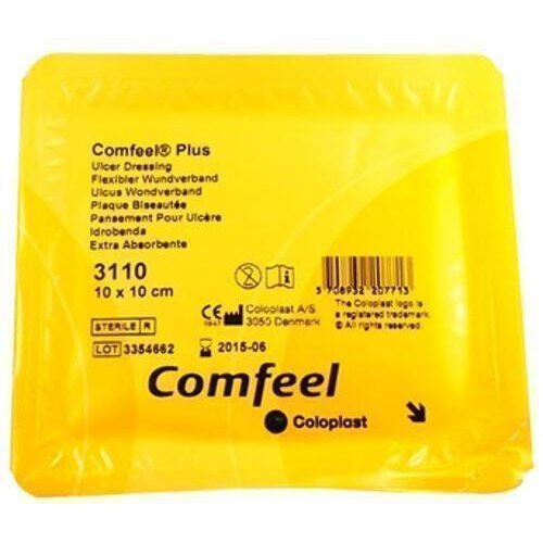 Comfeel Plus Ulcer Dressings 10cm x 10cm x 10 by Coloplast