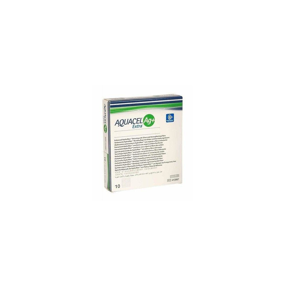 Convatec Aquacel Ag+ Extra Silver Hydrofiber Wound Dressing 5Cm X 5Cm X10
