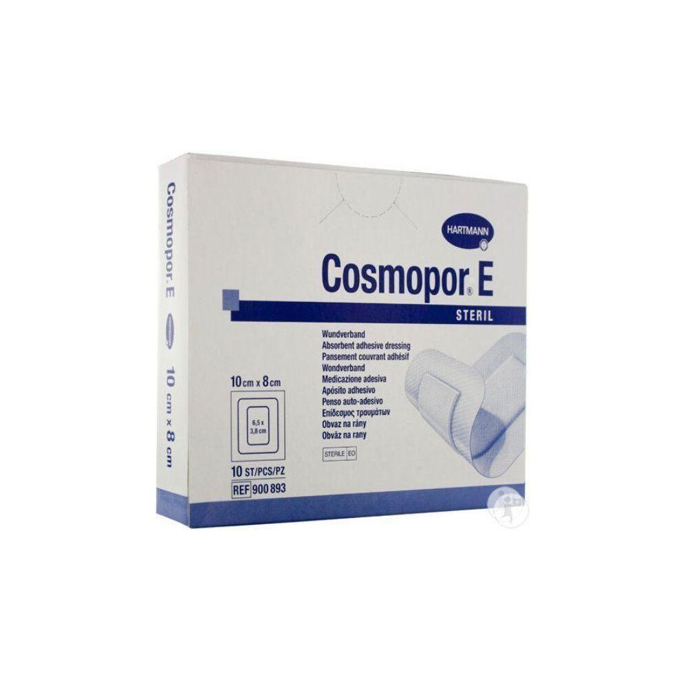 Hartmann Cosmopor E Sterile Adhesive Wound Dressings 10Cm X 8Cm X 25 Surgical Cuts Burns