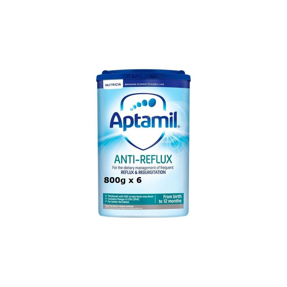 Aptamil Anti-Reflux Baby Milk Powder X 6 Tins (800g)