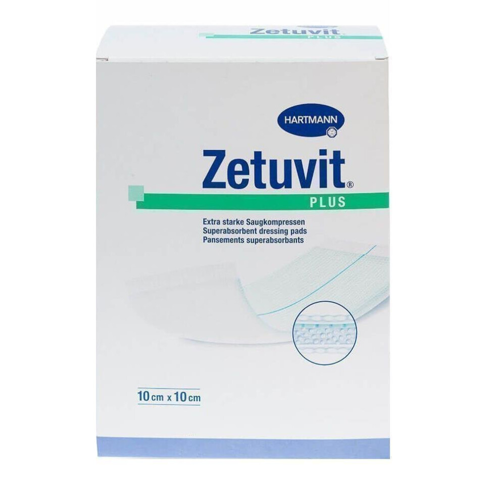 Paul Hartmann Zetuvit Plus Dressing Pads 10Cm X 10Cm X 10