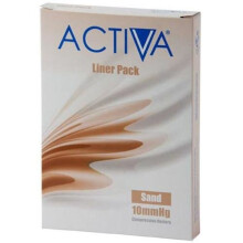 Activa Stocking Liners Large Sand Closed Toe 10mmHg x 3