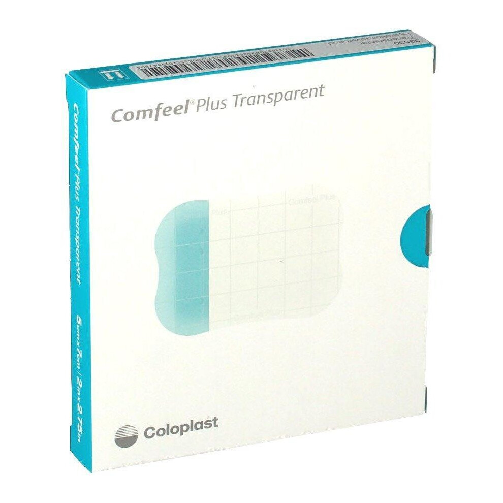 Coloplast Comfeel Plus Transparent Hydrocolloid Dressings 5Cm X 7Cm (X10)