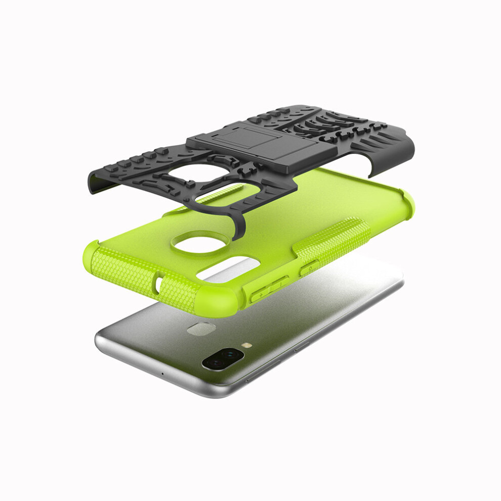 green--slim-armour-shockproof-case-cover-stand---lcd-guard-for-samsung-galaxy-a40