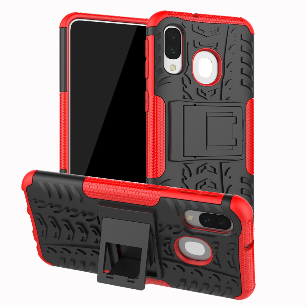 red--slim-armour-shockproof-case-cover-stand---lcd-guard-for-samsung-galaxy-a40