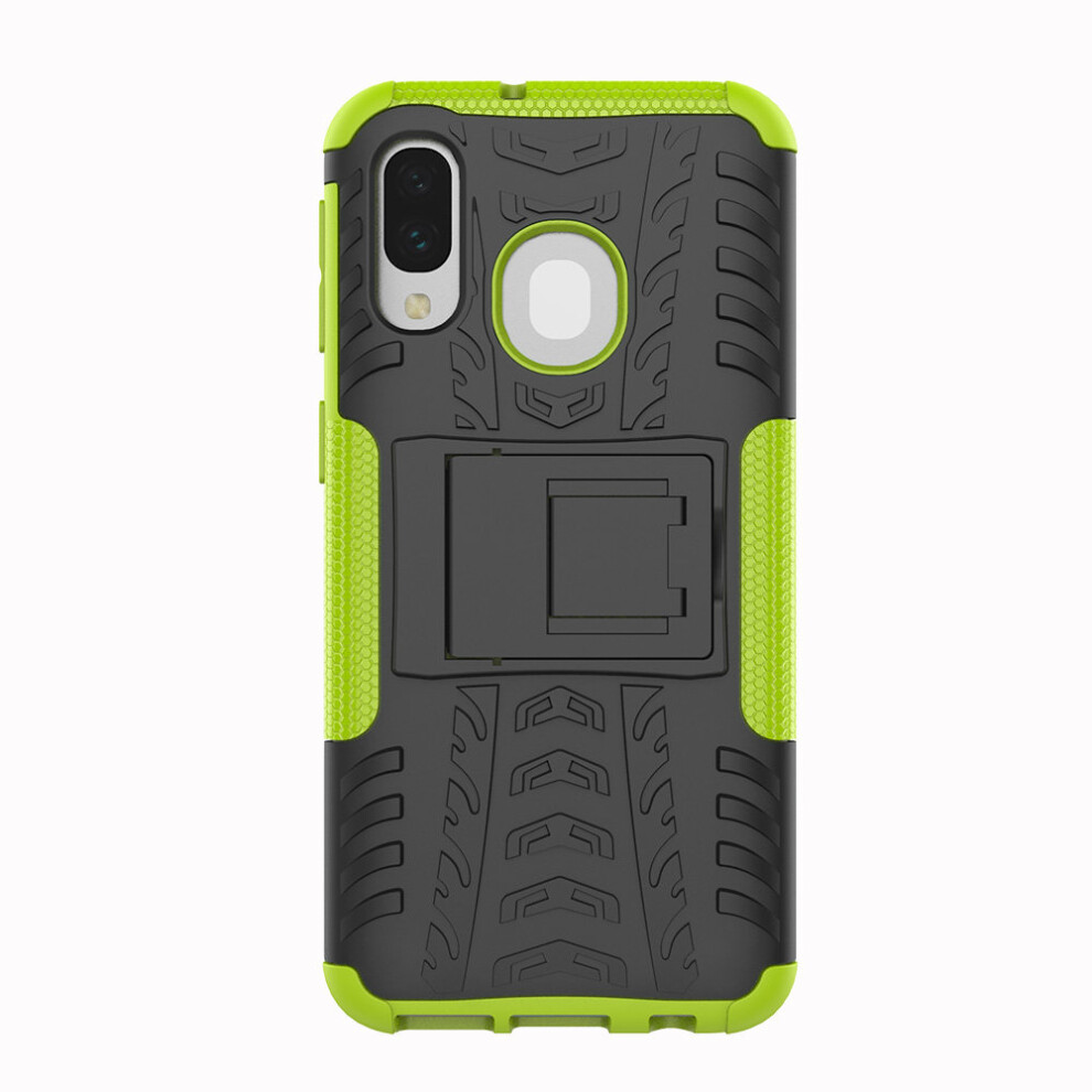 green--slim-armour-shockproof-case-cover-stand---lcd-guard-for-samsung-galaxy-a40