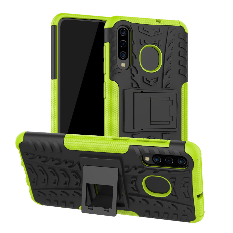 green--slim-armour-shockproof-case-cover-stand---lcd-guard-for-samsung-galaxy-a50