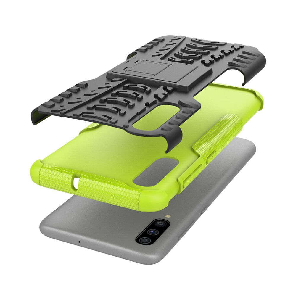 green--slim-armour-shockproof-case-cover-stand---lcd-guard-for-samsung-galaxy-a70