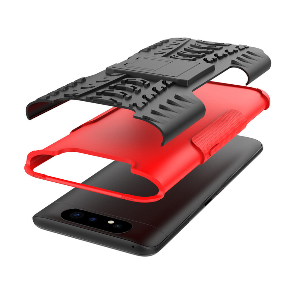 red--slim-armour-shockproof-case-cover-stand---lcd-guard-for-samsung-galaxy-a80