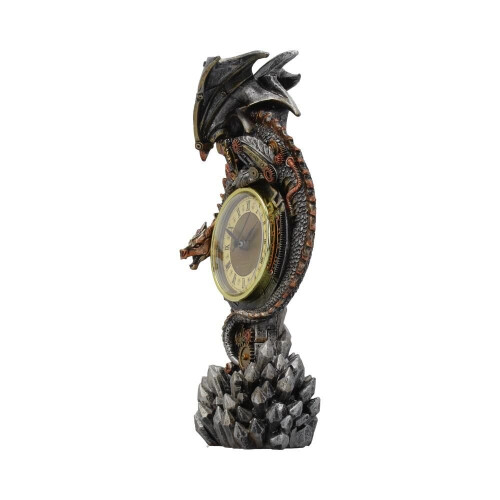 Nemesis Now Alator Clockwork Reign Gothic Style Dragon Mantle Clock 28cm Grey 1