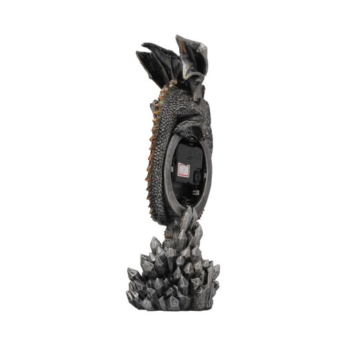 Nemesis Now Alator Clockwork Reign Gothic Style Dragon Mantle Clock 28cm Grey 2