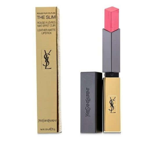 Yves Saint Laurent YSL The Slim Leather Matte Red Lipstick 14 Rose Curieux