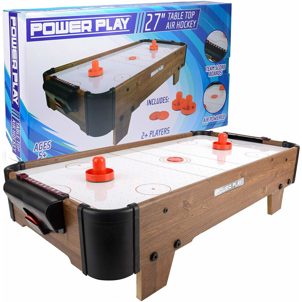 Power Play Table Top Air Hockey Game, 27 Inch