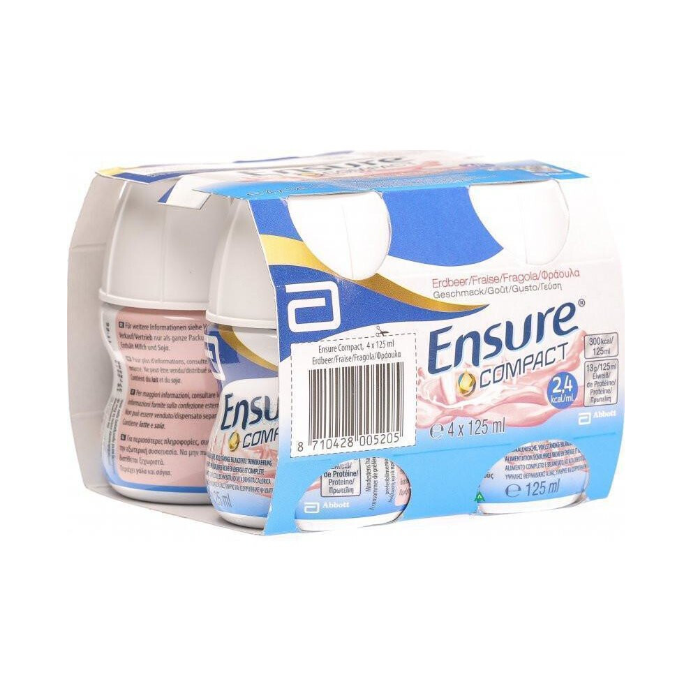 Ensure Compact Strawberry ( 4 x 125ml)