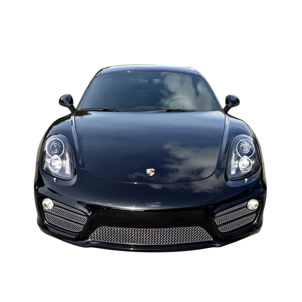 (Silver) Porsche Cayman S 981 (Pdk Without Sensors) - Complete Grille Set (2012 To 2016) Silver 5060448592678
