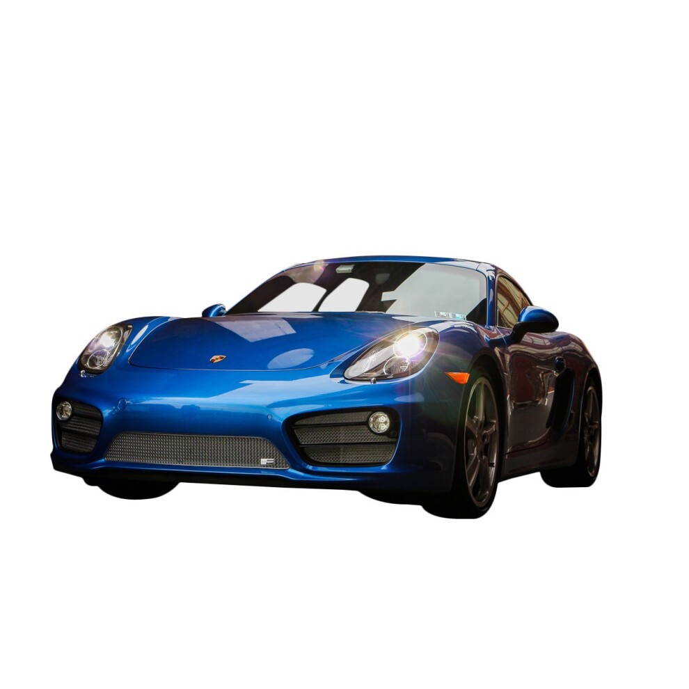 (Silver) Porsche Cayman 981 (Manual/Pdk With Sensors) - Front Grille Set (2012 To 2016) Silver 5060448592555