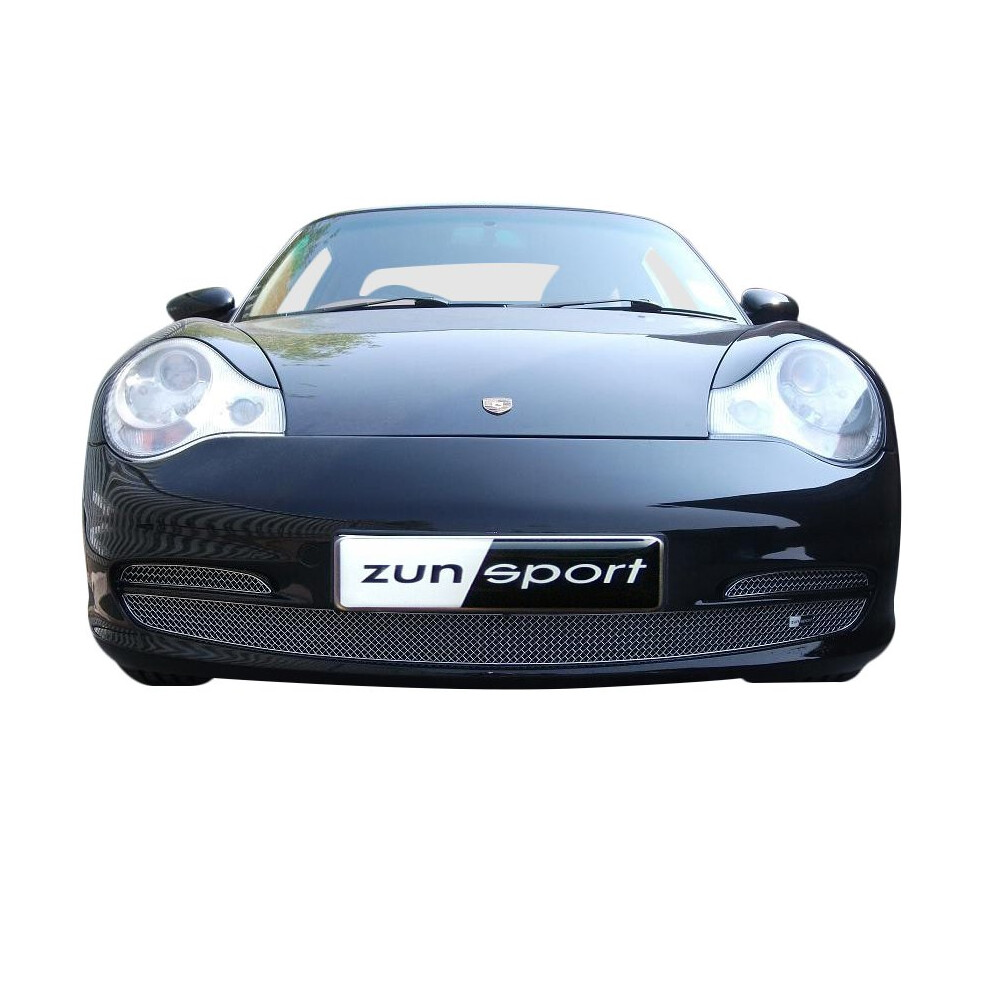 (Black) Porsche Carrera 996 Facelift - Front Grille Set (2002 To 2004) Black 5060448597192