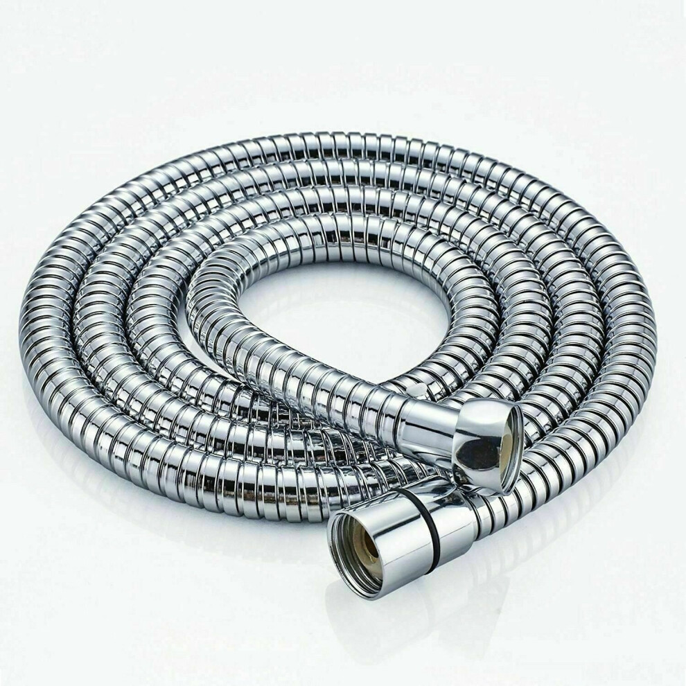 Shower Hose Pipe 1.5M Stainless Steel Chrome Flexible Bathroom Bath Head Washers