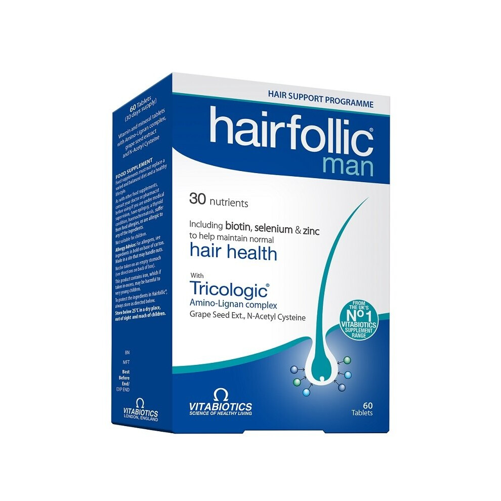 Vitabiotics Wellman Hairfollic - 60 Tablets