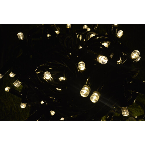 Snow Time 300 LED (30m) Snowtime Warm White Connectable Lights on a Black Cable 1