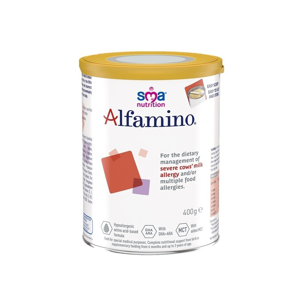Sma Alfamino Hypoallergenic Amino Acid Formula For Severe Cow's Milk Allergy, 400G