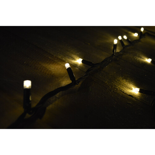 Snow Time 300 LED (30m) Snowtime Warm White Connectable Lights on a Black Cable 2
