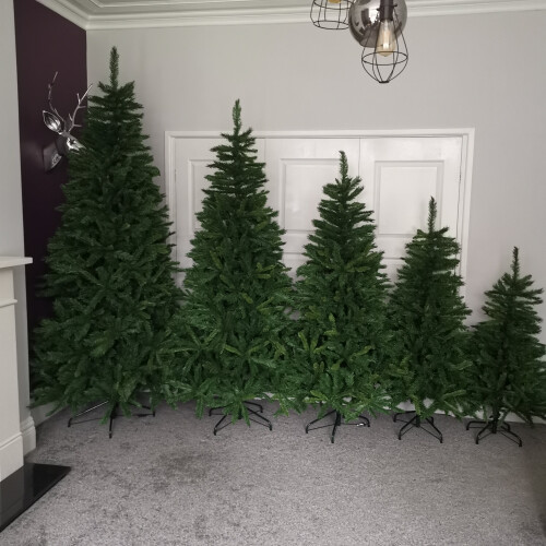 Snow Time 7ft New Duchess Spruce Hinged 980 Tips Green Christmas Tree 2