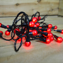 10 m 100 LED Premier Multi Action Outdoor Pearl Weihnachtslichter Rot