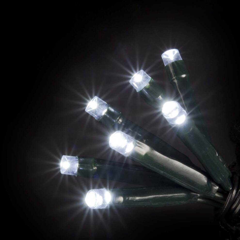 100 Warm White LED Connectable Lights Super-Long 9.9m with 3m Lead Wire