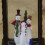 Snow Time 28cm High Water Lantern with Trio Snowmen Scene Battery Powered LED 2