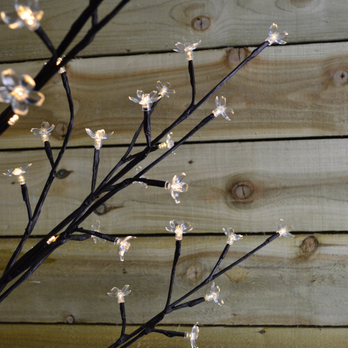 Premier Premier 1.5m Battery Cherry Blossom Tree - 96 Warm White LED Lights & Timer 2