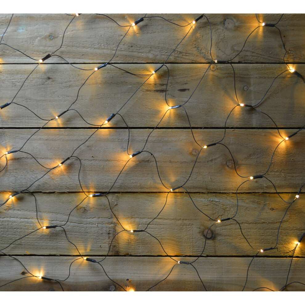 Premier 3.5m x 1.2m 360 LED Multi Action Christmas Net Window Light - Warm White