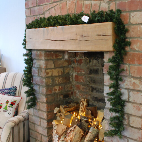 Samuel Alexander 2.7m (9ft) x 20cm Samuel Alexander Pine Christmas Garland Plain Green