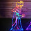 Premier Premier Indoor Outdoor 70cm Three Wise Men Rope Light 360 Multi-coloured LEDs 6