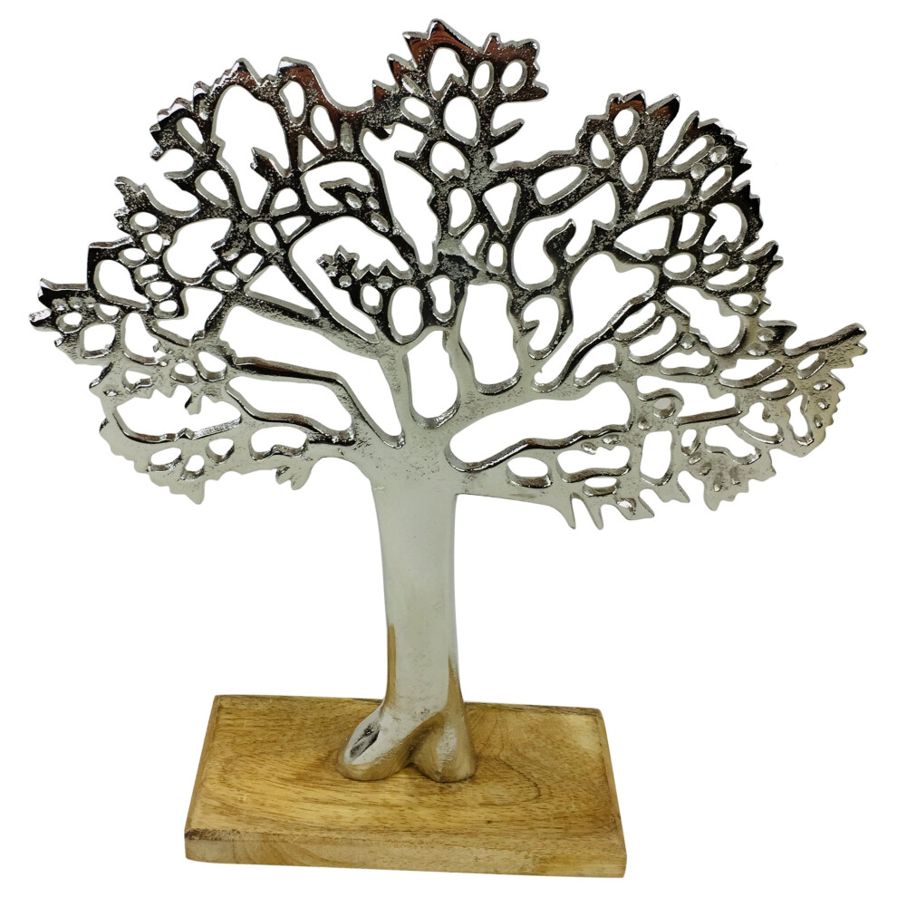 Geko Tree Ornament 26.5Cm Silver