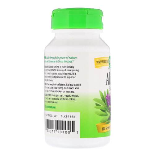 Alfalfa, 100 Capsule Vegan (405 mg per Capsulă) 2