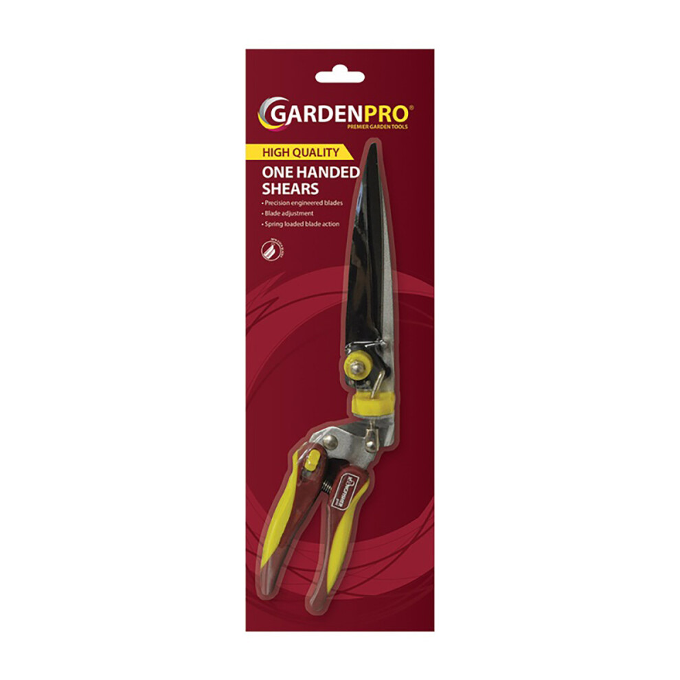 Gardenpro Quality One Handed Shear with Cushion Grip Handle and Locking Handles - Ideal for Garden Pruning Trimming & Cutting