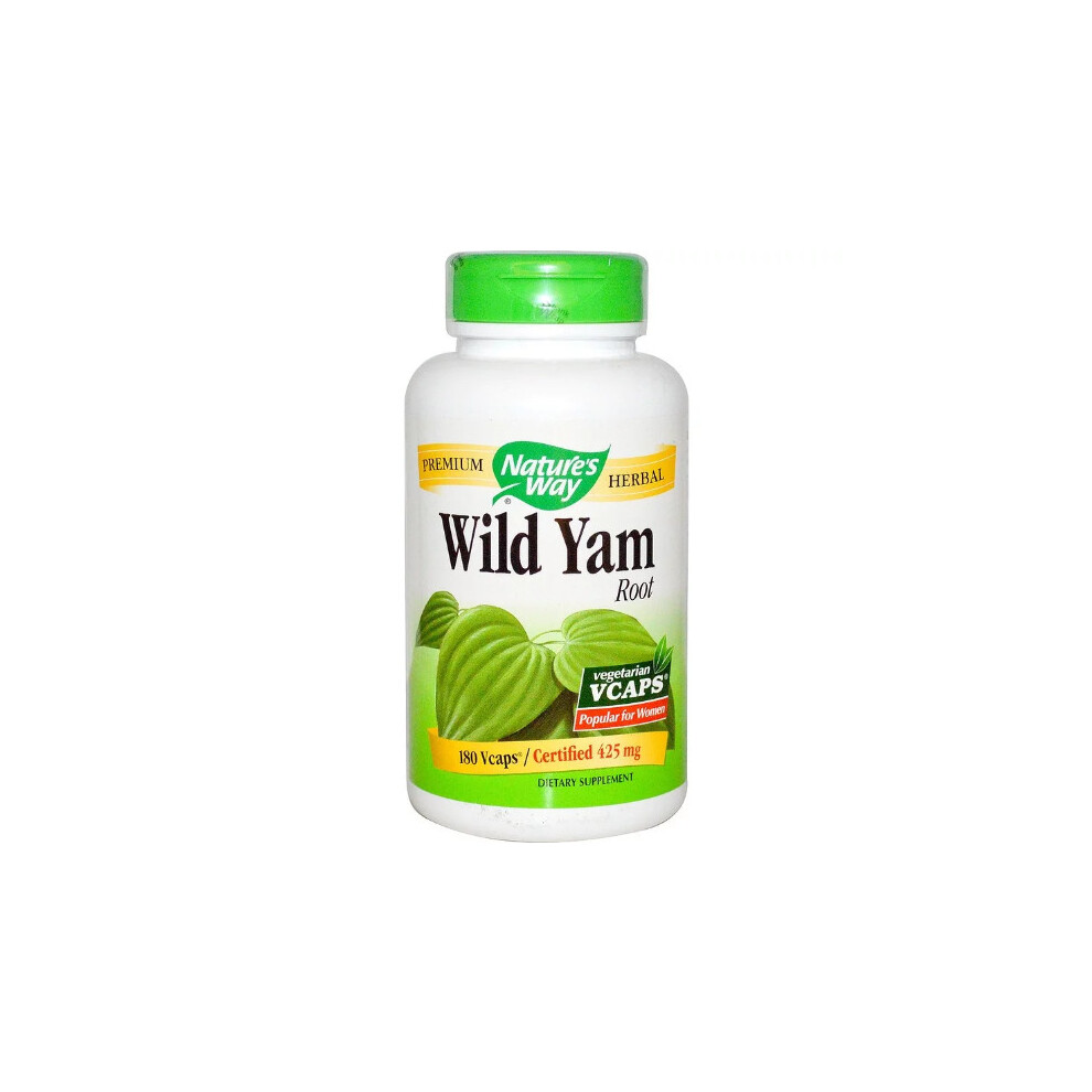 Nature's Way , Wild Yam Root, 425 Mg, 180 Vegetarian Capsules