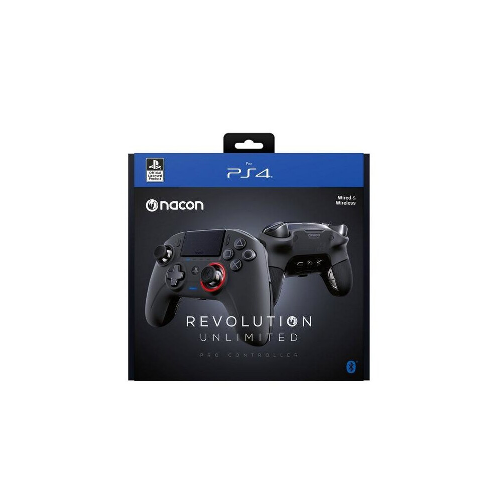 Black Nacon Revolution Unlimited Pro Wireless Controller Playstation 4 Â (Ps4)