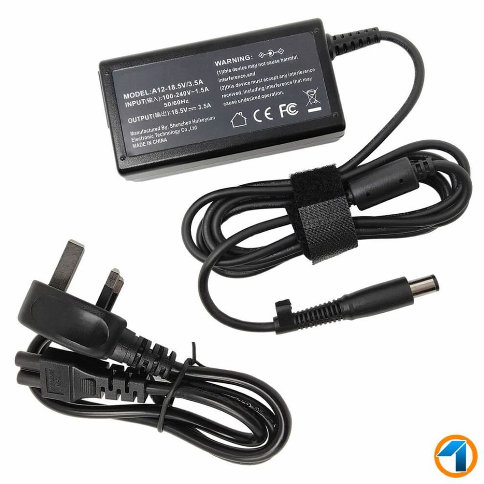 18.5V 3.5A AC Charger Adapter for HP EliteBook 2530p 6930p 8440p 8460p 8740w UK