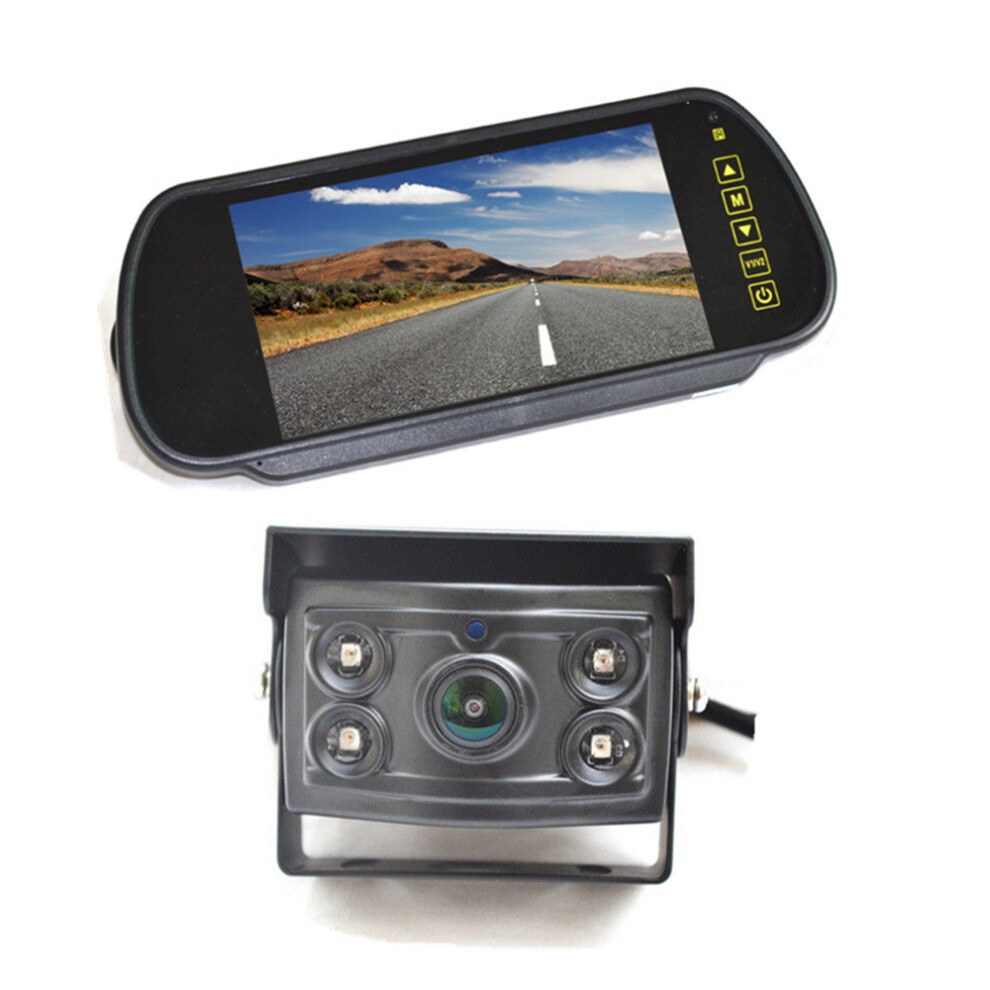 Vardsafe Panoramic Rv Bus Truck Reverse Backup Camera 170 Degree & Rear View Mirror Monitor 8414824280142