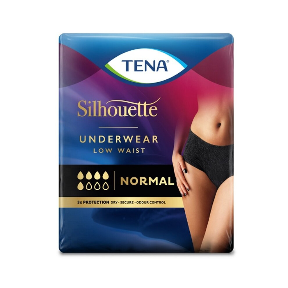 Tena Silhouette Noir Normal - Medium Size - 10 Pants