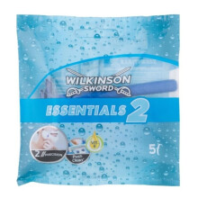 Wilkinson Sword Essentials 2 Men's Blue Disposable Razor 5's
