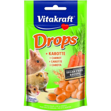 (One Size, Carrot) Vitakraft Multi Species Treat Drops (Pack Of 9)