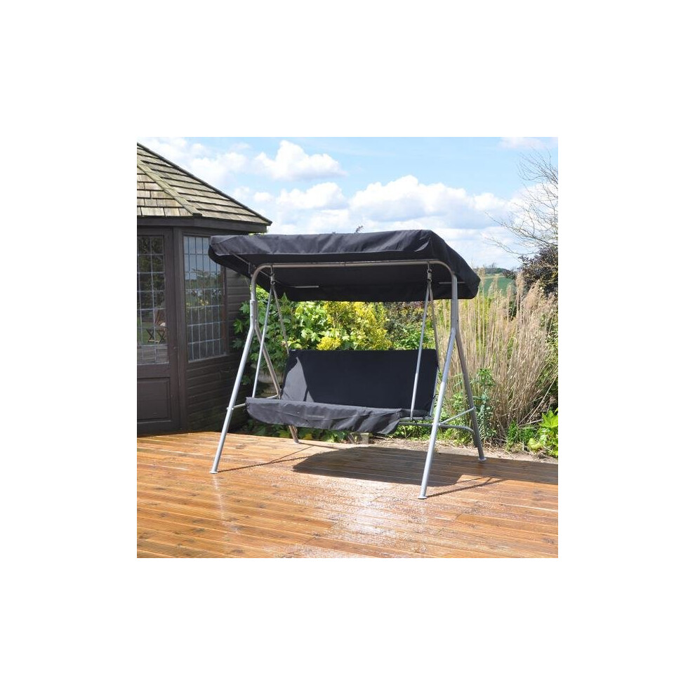 Kingfisher 2 Person Garden Swing With Canopy | Swinging Garden Hammock