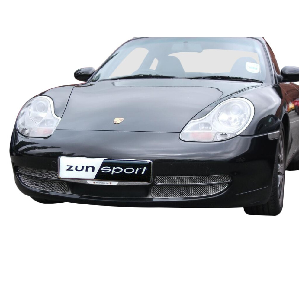 (Silver) Porsche Carrera 996 (Manual) - Front Grille Set (1997 To 2002) Silver 5060448592708