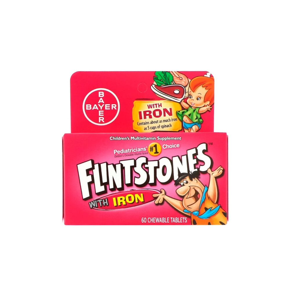 Flintstones, Children's Multivitamin with Iron, Fruit Flavors